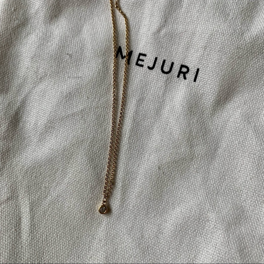 Mejuri Gold Vermeil Sapphire Stone Necklace